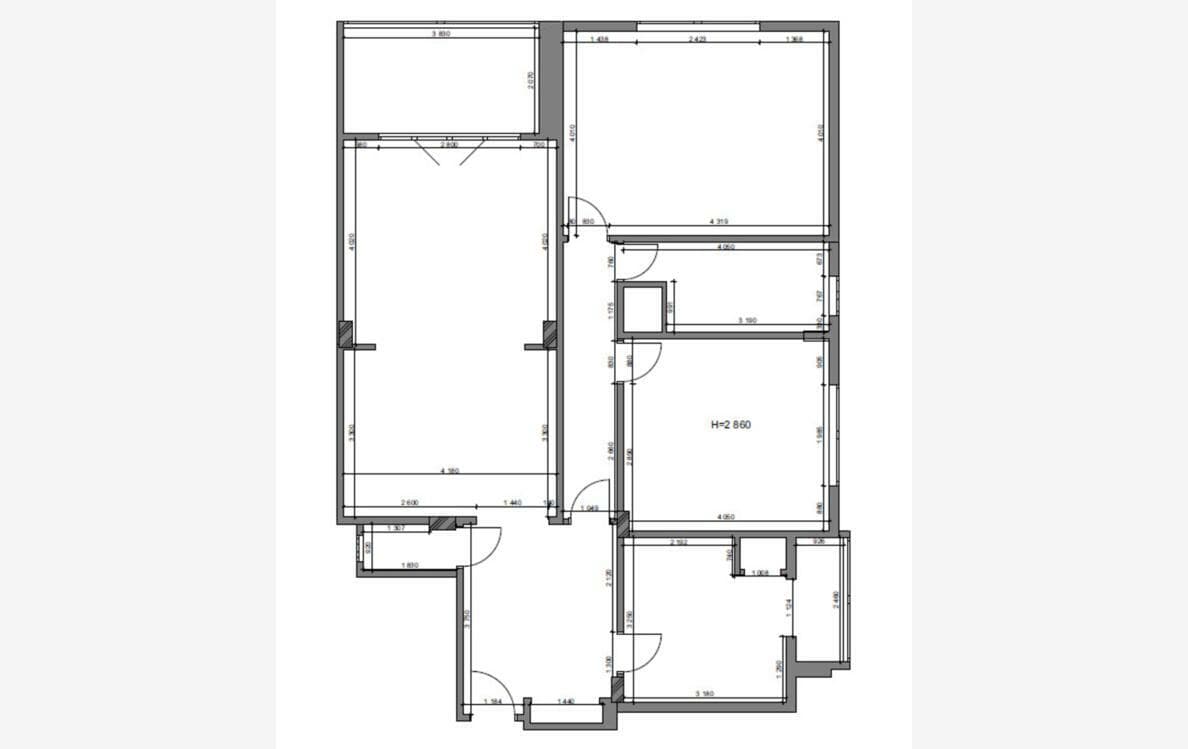 Apartment Le Grande Bretagne, floor plan 1